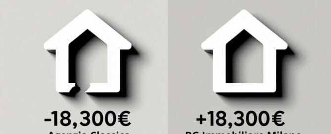 Infografica che mostra la Percentuale Agenzia Immobiliare Milano